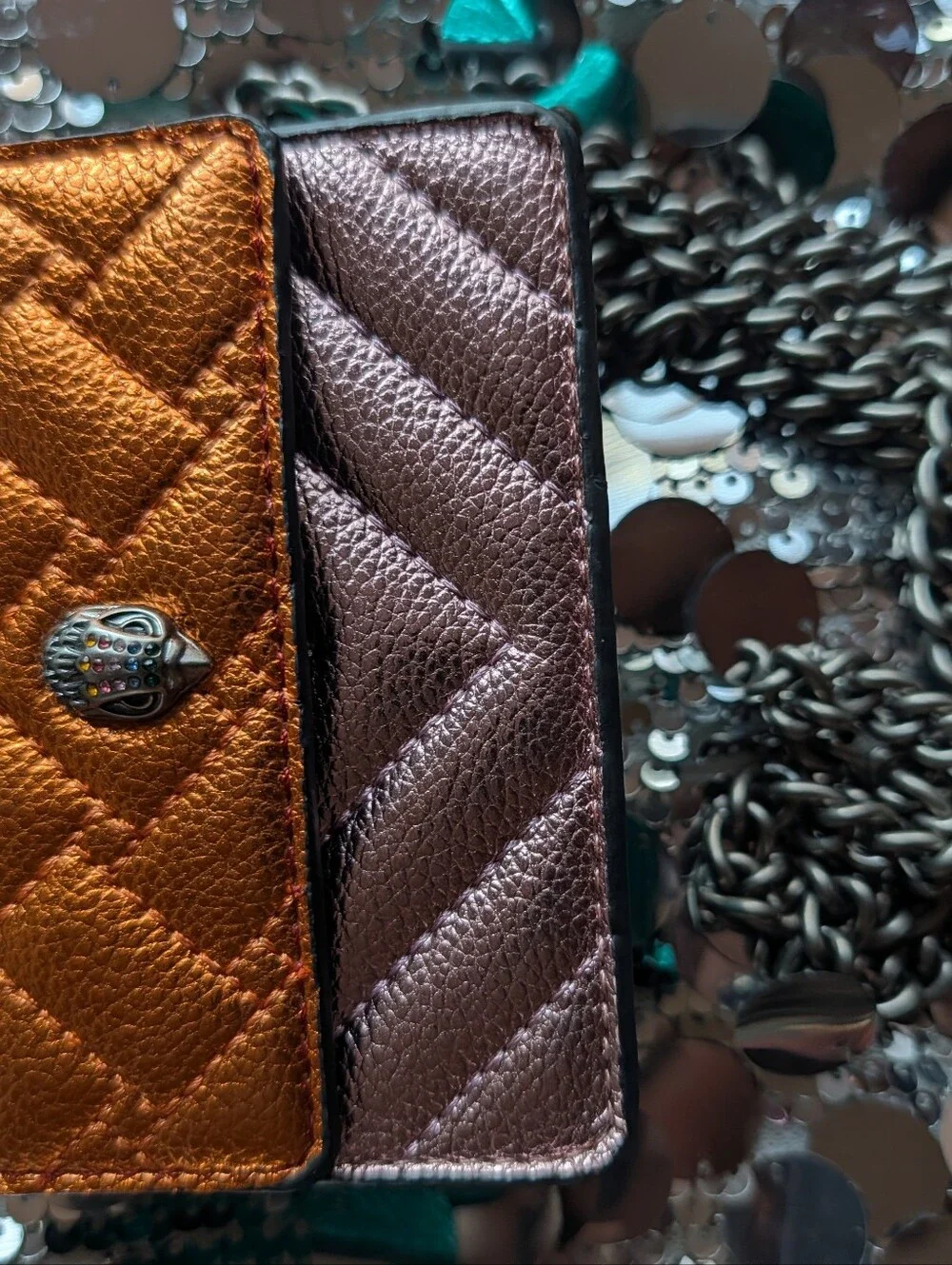 KURT GEIGER Mini Metallic Crossbody 🧡🩷💚💙